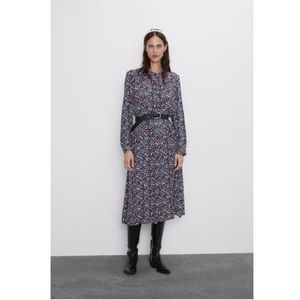 Zara Floral Midi Dress - Size L